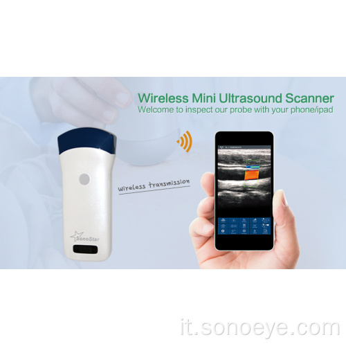 Ultrasuoni wireless portatile per telefono e pad